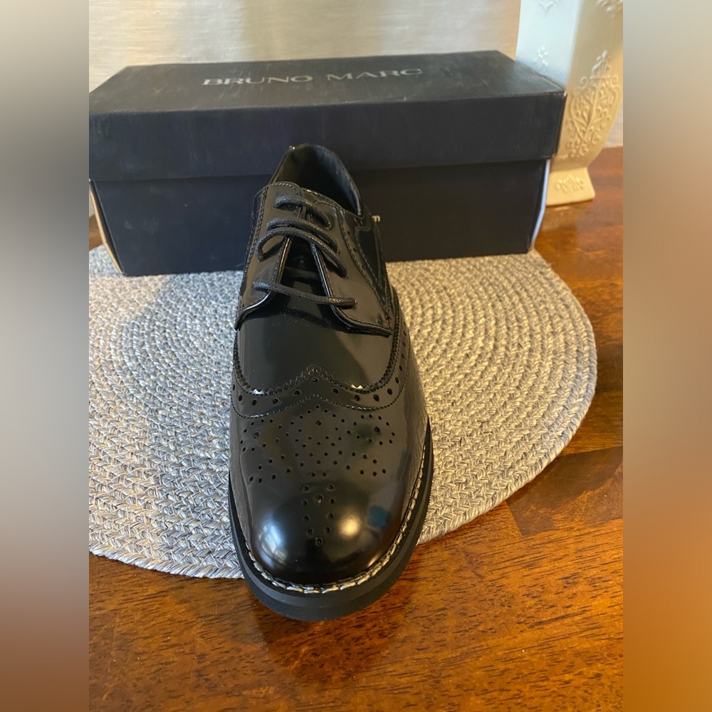 NWOT/SHOES – BRUNO MARC black shoes, size 8 - Picture 6 of 6